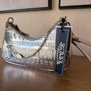 Von Dutch Silver Women's Handbag